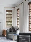 Stores en bois tissé