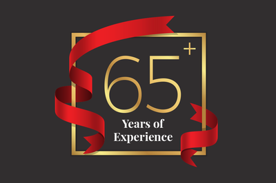 65+ YEARS OF EXPERIENCE 65+ YEARS OF EXPERIENCE